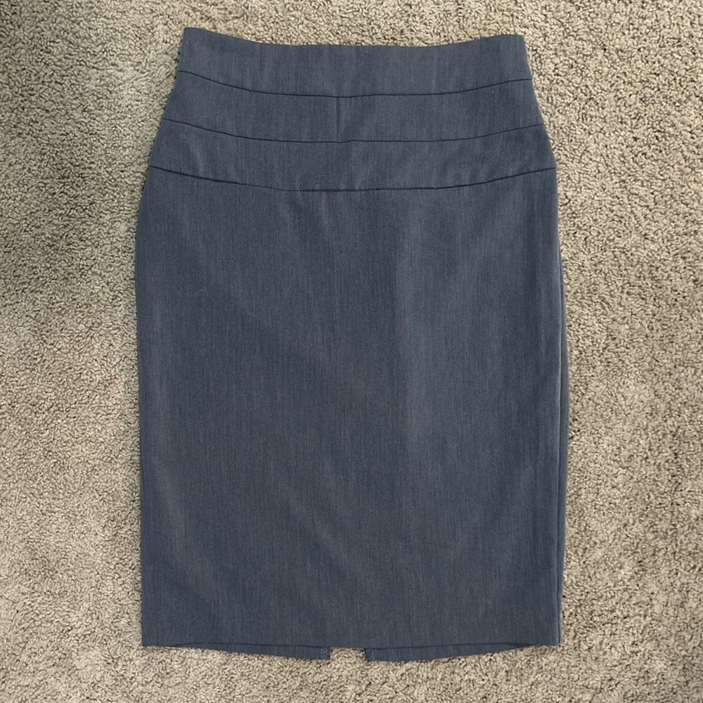 Venus Gray Pencil Skirt Tummy Control Stretch Business Casual Workwear S 6 - Picture 2 of 5